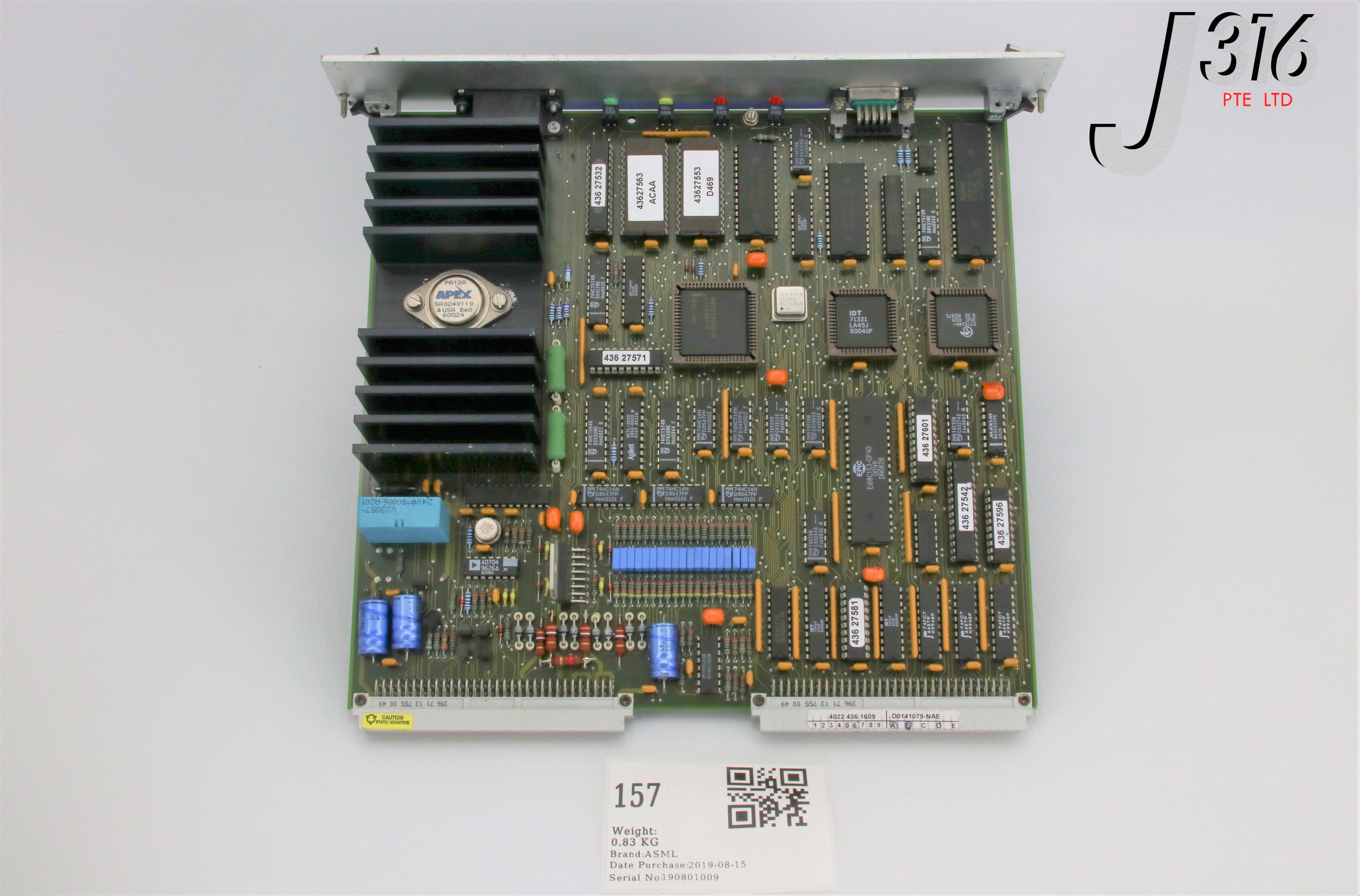 リクエスト 157 ASML PCB POWER SUPPLY INTERFACE 4022.436.1609 | eBay